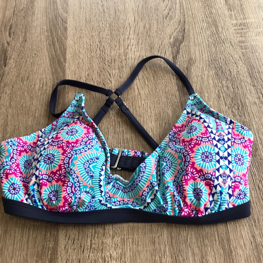 Athleta Multicolored Bikini Too 32D/DD